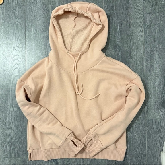 90 Degree By Reflex Light Pink Cropped Hoodie - Size S - Picture 4 of 5